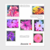 Kinderaufkleber für Blume Aufkleber (Blatt)