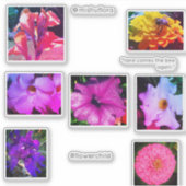 Kinderaufkleber für Blume Aufkleber (Vorderseite)