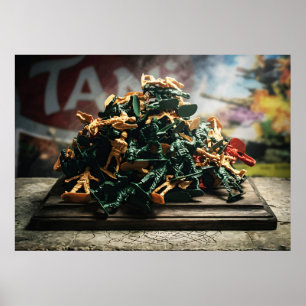 Kinderaugenansicht des Spielzeugkriegs Poster