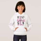 Kinderausdruckskollektionsmädchen Hoodie (Vorne ganz)