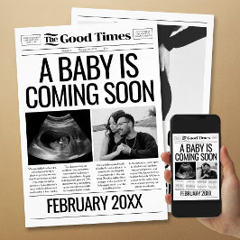 Kinderausweis Zeitung Schwangerschaft Karte