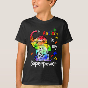 Kinderautismus ist meine Supermacht Niedlicher Ele T-Shirt
