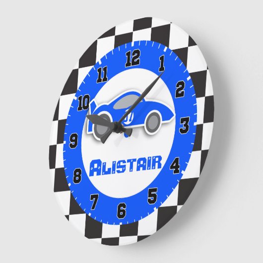 Kinderautouhr Große Wanduhr (Winkel)