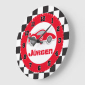 Kinderautouhr, rote Markenname Große Wanduhr (Winkel)