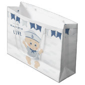 KinderBaby-Babydusche Große Geschenktüte (Vorderseite Schrägansicht)