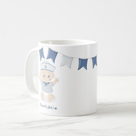 KinderBaby-Babydusche Kaffeetasse (Vorderseite Links)