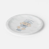 KinderBaby-Babydusche Pappteller (Schrägansicht)