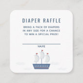 KinderBaby-Babydusche Quadratische Visitenkarte (Vorderseite)