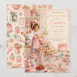 Kinderbacken zum Geburtstag Einladung