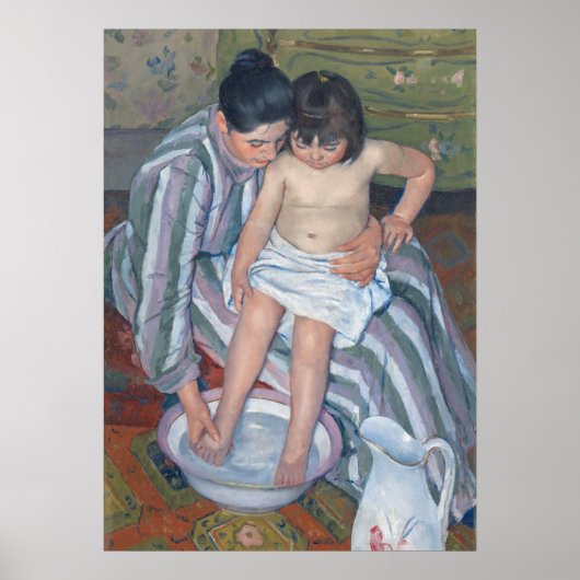 Kinderbad, 1893 (Öl auf Leinwand) Poster (Vorne)