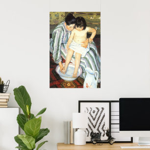 Kinderbad von Mary Cassatt Vintager Impressionismu Poster