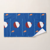 Kinderbadezimmer mit Fisch und Köder Badhandtuch Set (Handtuch)