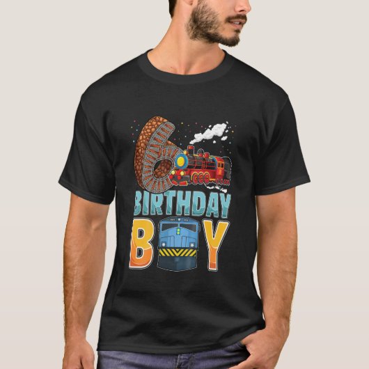 Kinderbahn 6th Birthday Train Boys 6 Jahre alt T-Shirt (Vorderseite)