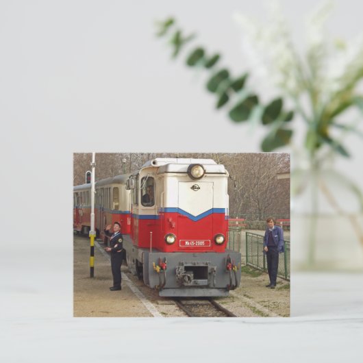 Kinderbahn, Budapest Postkarte (Stehend Vorderseite)