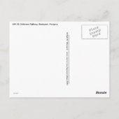 Kinderbahn, Budapest Postkarte (Rückseite)
