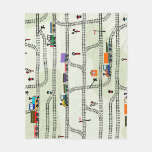 Kinderbahn: Funny Seamless Muster Fleecedecke