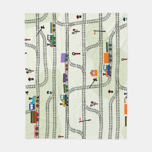 Kinderbahn: Funny Seamless Muster Fleecedecke (Vorderseite)