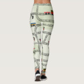 Kinderbahn: Funny Seamless Muster Leggings (Rückseite)