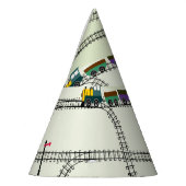 Kinderbahn: Funny Seamless Muster Partyhütchen (Links)