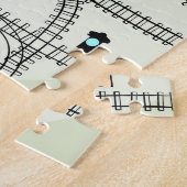 Kinderbahn: Funny Seamless Muster Puzzle (Seite)