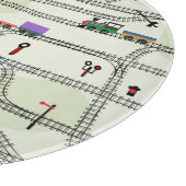 Kinderbahn: Funny Seamless Muster Schneidebrett (Ecke)