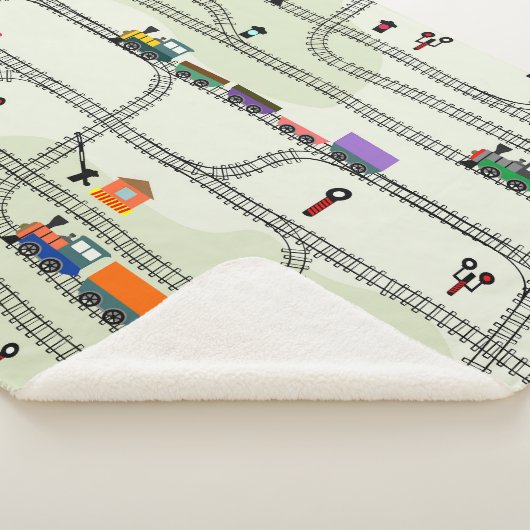 Kinderbahn: Funny Seamless Muster Sherpadecke (3/4)