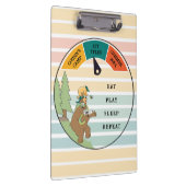 Kinderbär, Schlange, Eule-Lager personalisieren Klemmbrett (Rechts)