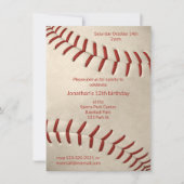 Kinderbaseball-Geburtstag oder Party Einladung (Vorderseite)