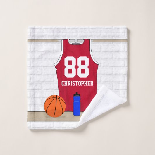 Kinderbasketball Badhandtuch Set (Waschlappen)