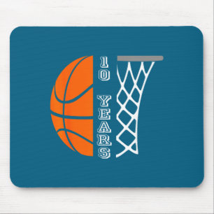 Kinderbasketball-Geburtstag für Jungen 10 Jahre al Mousepad