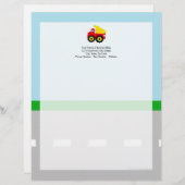 Kinderbau Dumptruck Briefbogen (Vorne/Hinten)