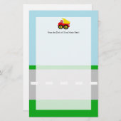 Kinderbau Dumptruck Briefpapier (Vorne/Hinten)