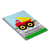 Kinderbau Dumptruck Notizblock (Rechte Seite)