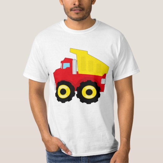 Kinderbau Dumptruck T-Shirt (Vorderseite)