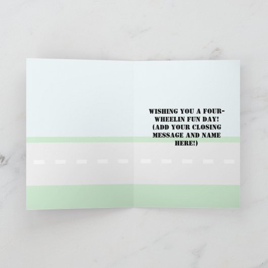 Kinderbaudumping - Geburtskarte Karte (Innenseite)