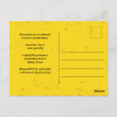 Kinderbaufahrzeug Geburtsurkunde Postkarte (Rückseite)