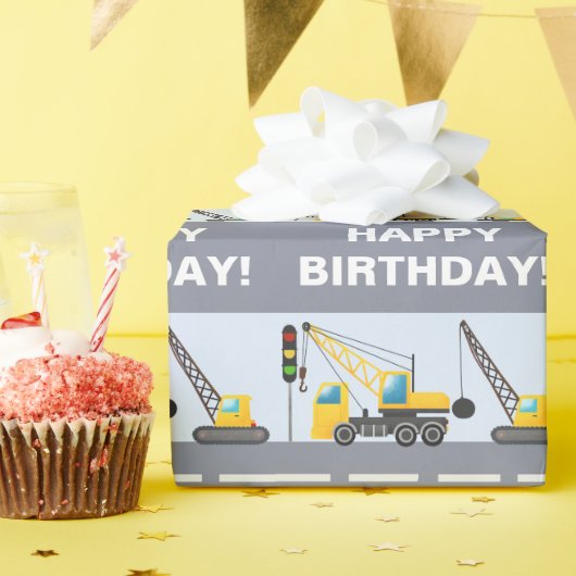 Kinderbauwagen Geburtstag Geschenkpapier (Geburtstagsparty)