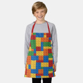 Kinderbauweise Gebäude blockiert Spielzeugmuster Schürze (Getragen)