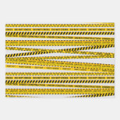 Kinderbauweise Vorsicht bei der Party-Geschenke Geschenkpapier Set (Vorderseite)