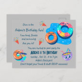Kinderbecken Party Geburtstag Postkarte (Vorne/Hinten)