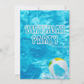 Kinderbecken Party laden ein Einladung (Vorderseite)