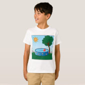 Kinderbecken unter einem Baum T-Shirt (Vorne ganz)