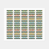 Kinderbekleidung Thema Dinosaurier Etiketten (Blatt)