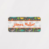 Kinderbekleidung Thema Dinosaurier Etiketten (Design 2)