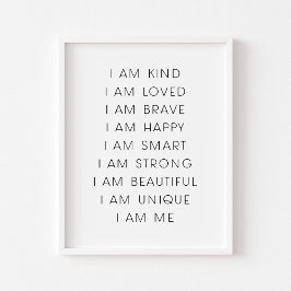 Kinderbestätigungsdruck Poster