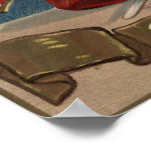 Kinderbeten am Abendtisch Poster (Ecke)