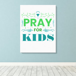 Kinderbeten Leinwanddruck