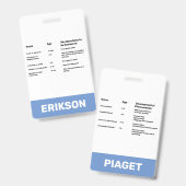 Kinderbetreuer Ausweis (Vorder- & Rückseite)