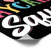 Kinderbetreuer Daycare Squad Kleinkind Rainbow Poster (Ecke)