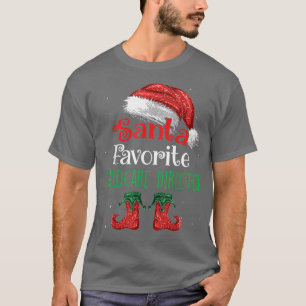 Kinderbetreuer Direktor Santa Lieblings Claus Weih T-Shirt